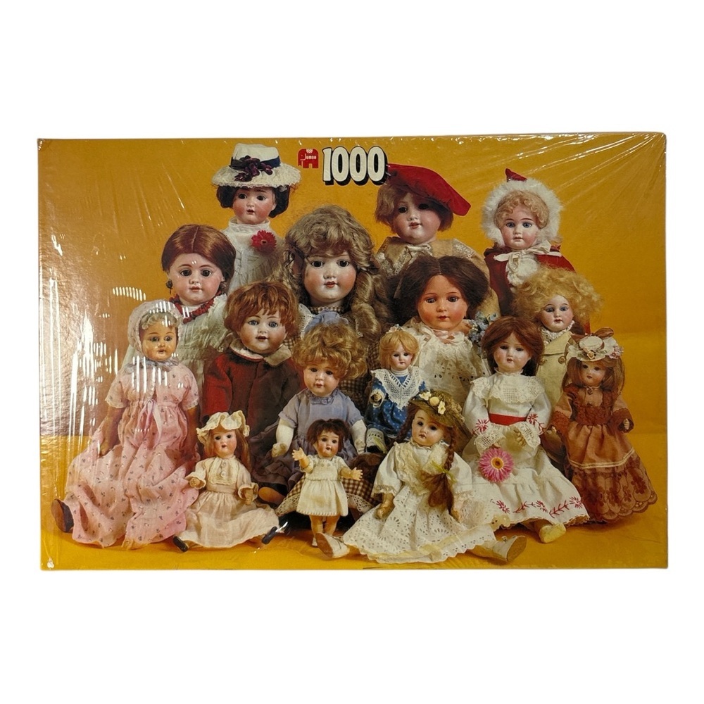 Vintage Jumbo #1673 ANTIQUE DOLLS 1000 Piece Jigsaw Puzzle NEW IN BOX